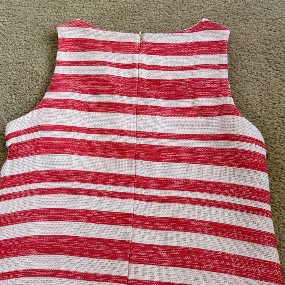 Cupcakes & Cashmere Coral Striped Jacquard Shift Dress XS NWOT - Picture 12 of 12